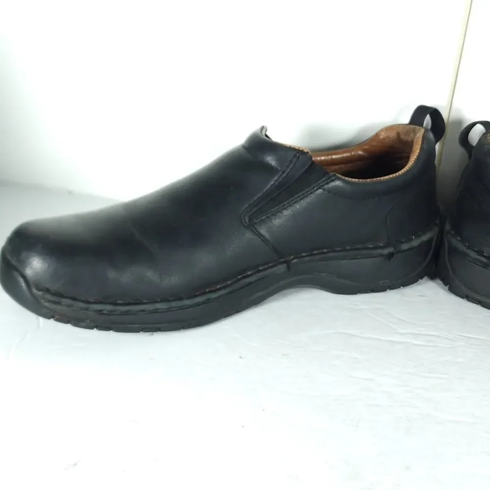Red Wings Men's 6700 US10,5B Black Leather Steel Toe Slip-On Work Shoes
